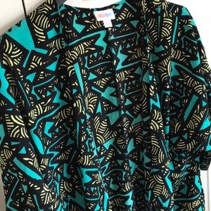 Lularoe Monroe printed kimono